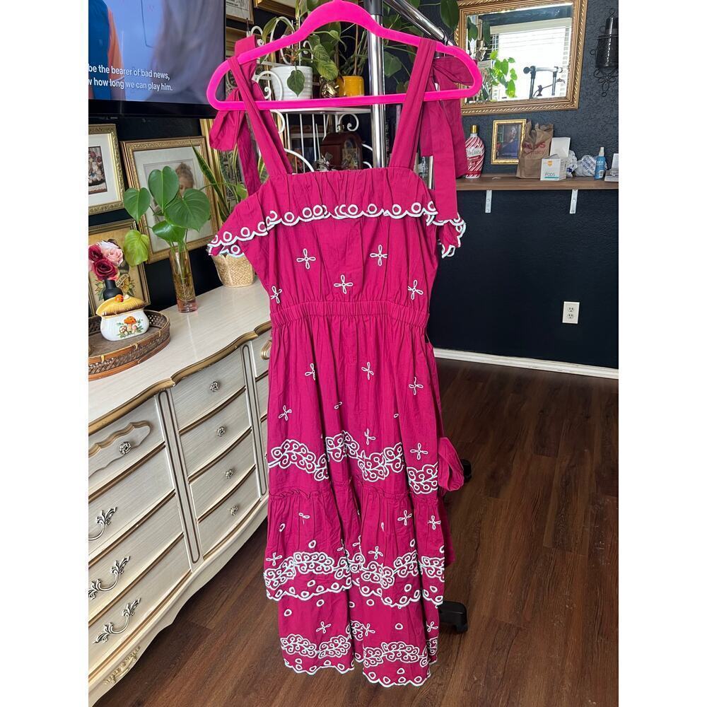 NWT Roller Rabbit Peonia Embroidered Eleanor Dress - Picture 1 of 13